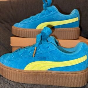 Puma Fenty Bright Blue and Yellow Sneakers